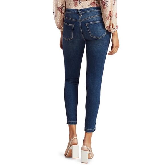 NWOT Joie Park Skinny Cropped Ankle Zip Jeans Dark Wash Denim Cruise Size 29 - Picture 3 of 16